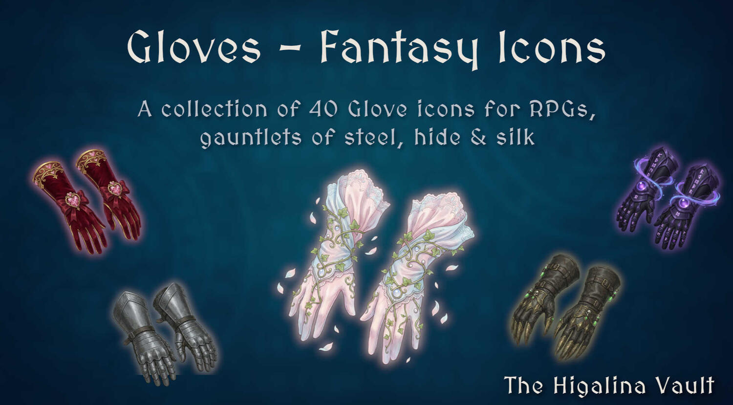 Gloves - 2D Fantasy Assets