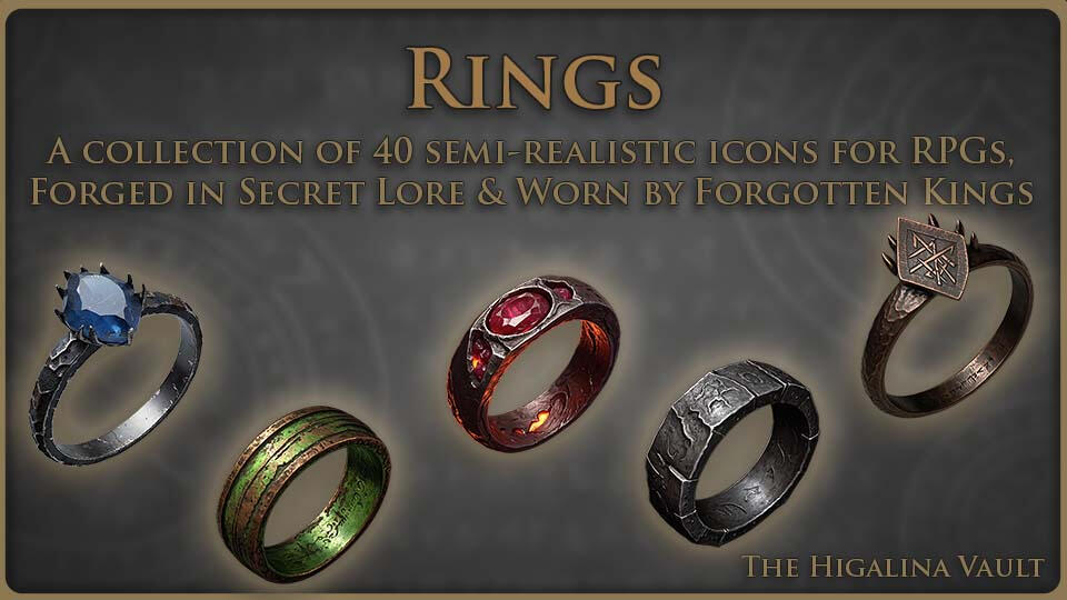 Rings - 2D Semi Realistic Assets